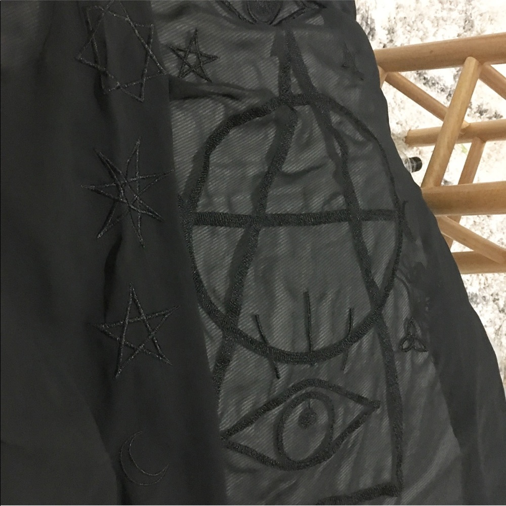 sold out/ UNIF Wiccan kimono fringe sheer cardigan - Picture 3 of 8